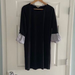 Pleione black jersey like dress size large